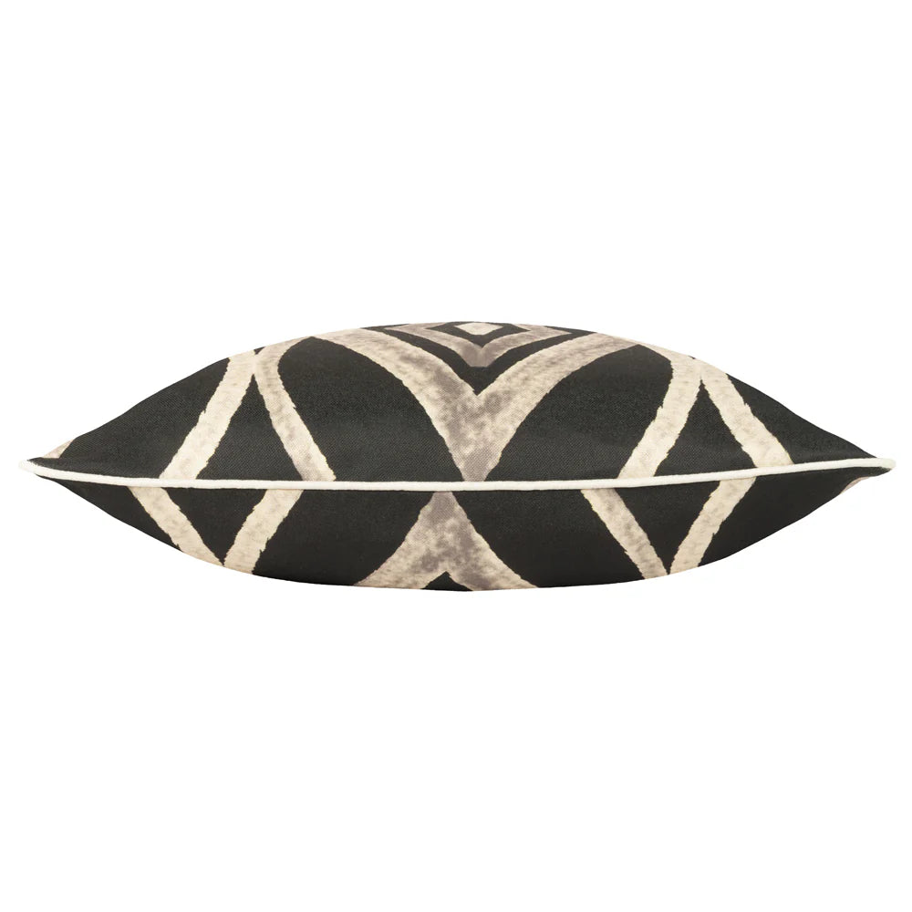 Cape Ikat Cushion Black 50x50