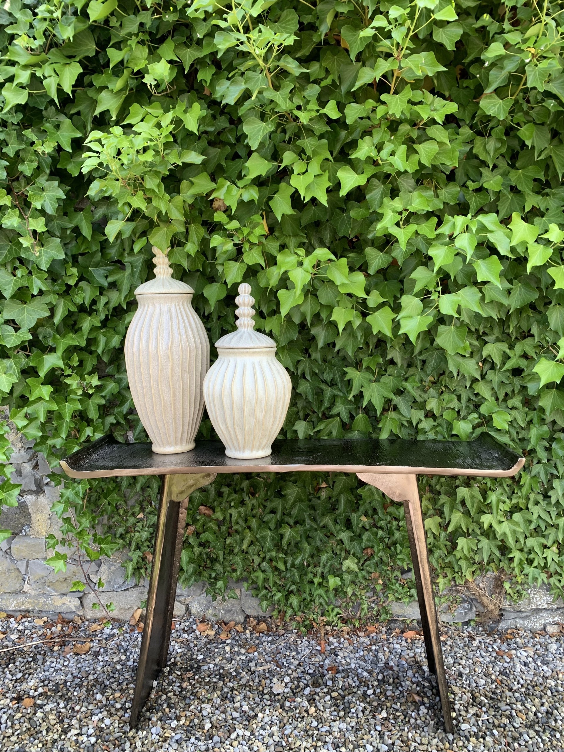 Carter Console Table Aged Brass