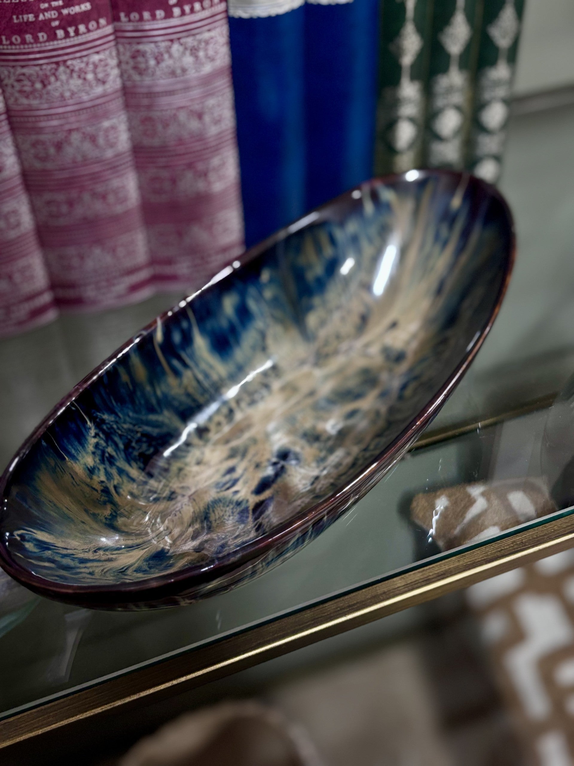 Ceramic Glazed Ocean Bowl