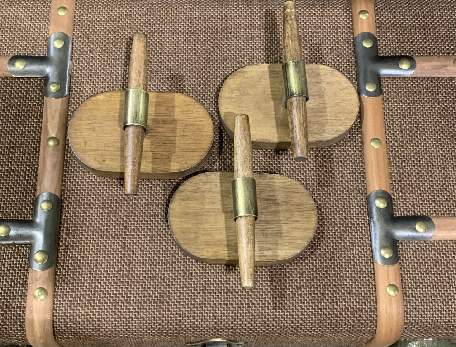 Coat Hooks in Wood Set of 3