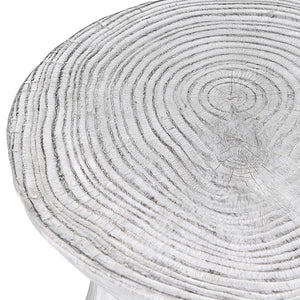 White Wood Effect Eco Stool