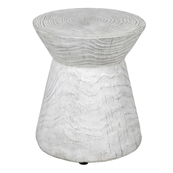 White Wood Effect Eco Stool