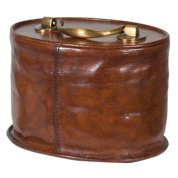 Door Stop in Tan Leather