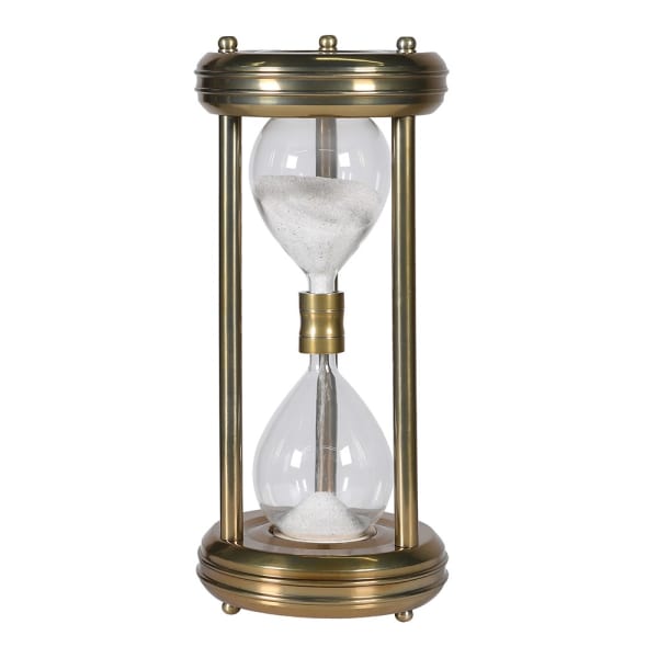 Elegant Brass Hourglass