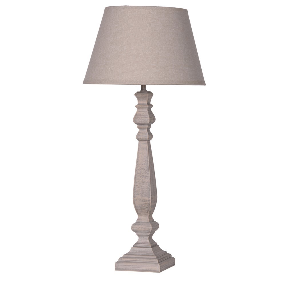 Elegant Table Lamp with Beige Shade