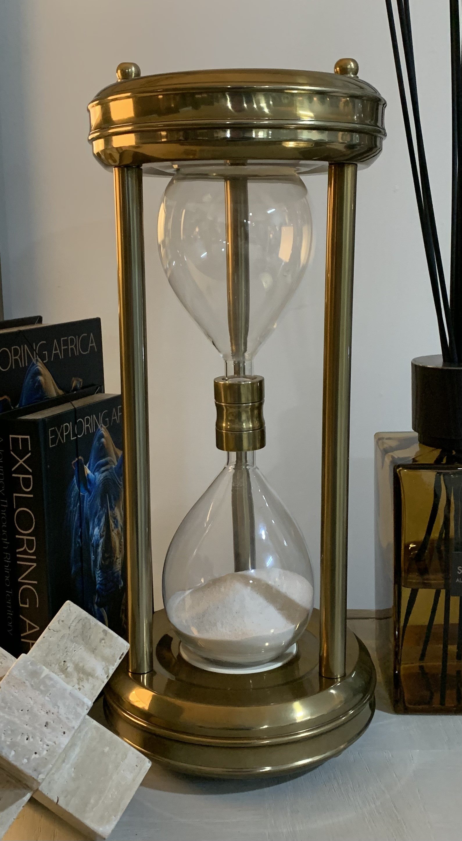 Elegant Brass Hourglass