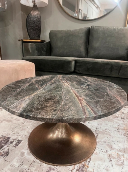 Elphin Green Forest Marble Table