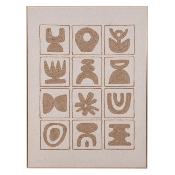 Embroidered Linen Wall Art