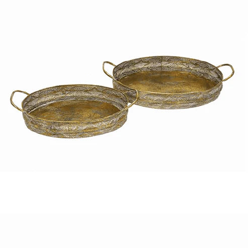 Copley metal Trays Set/2