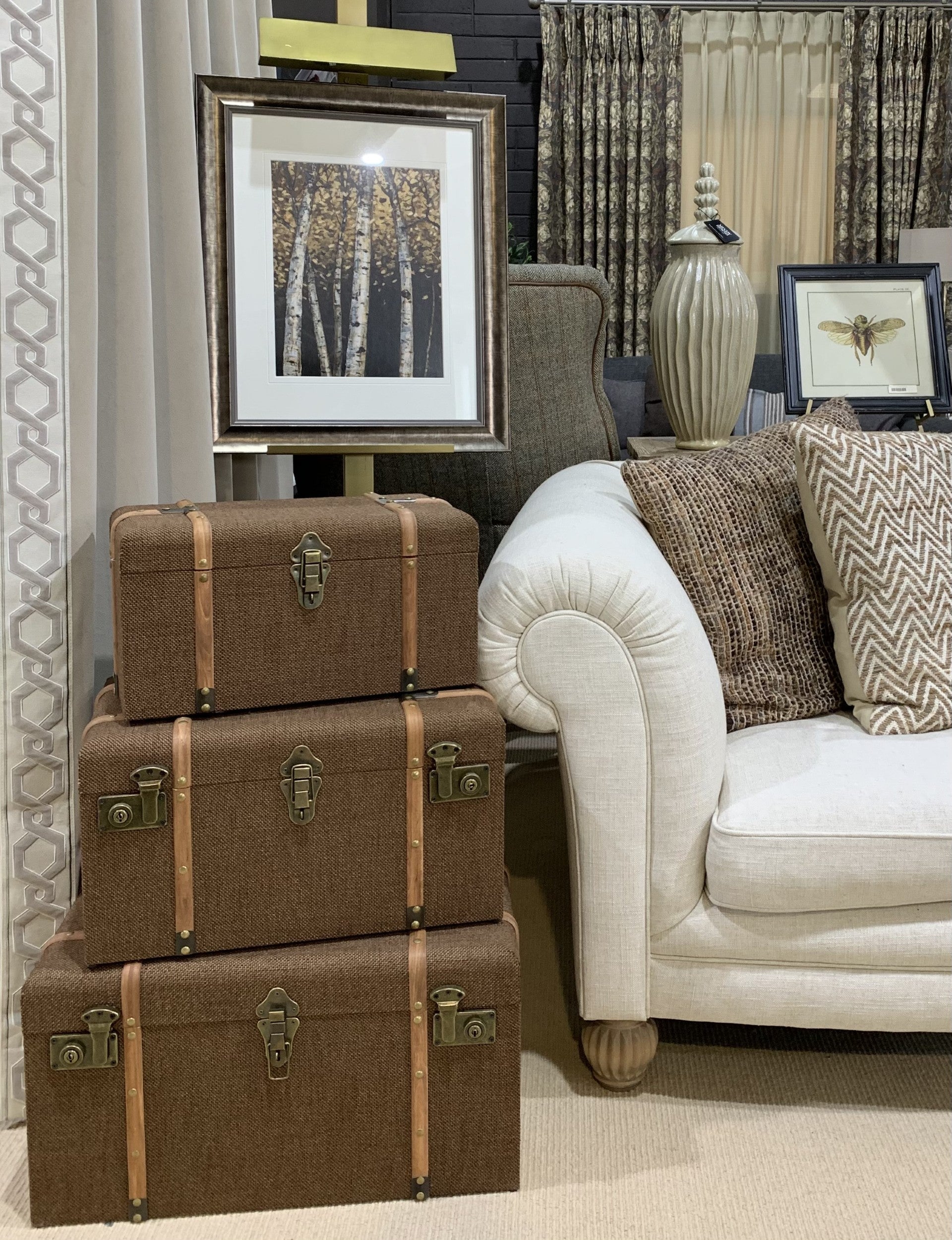 Fenland Brown Trunks Set/3