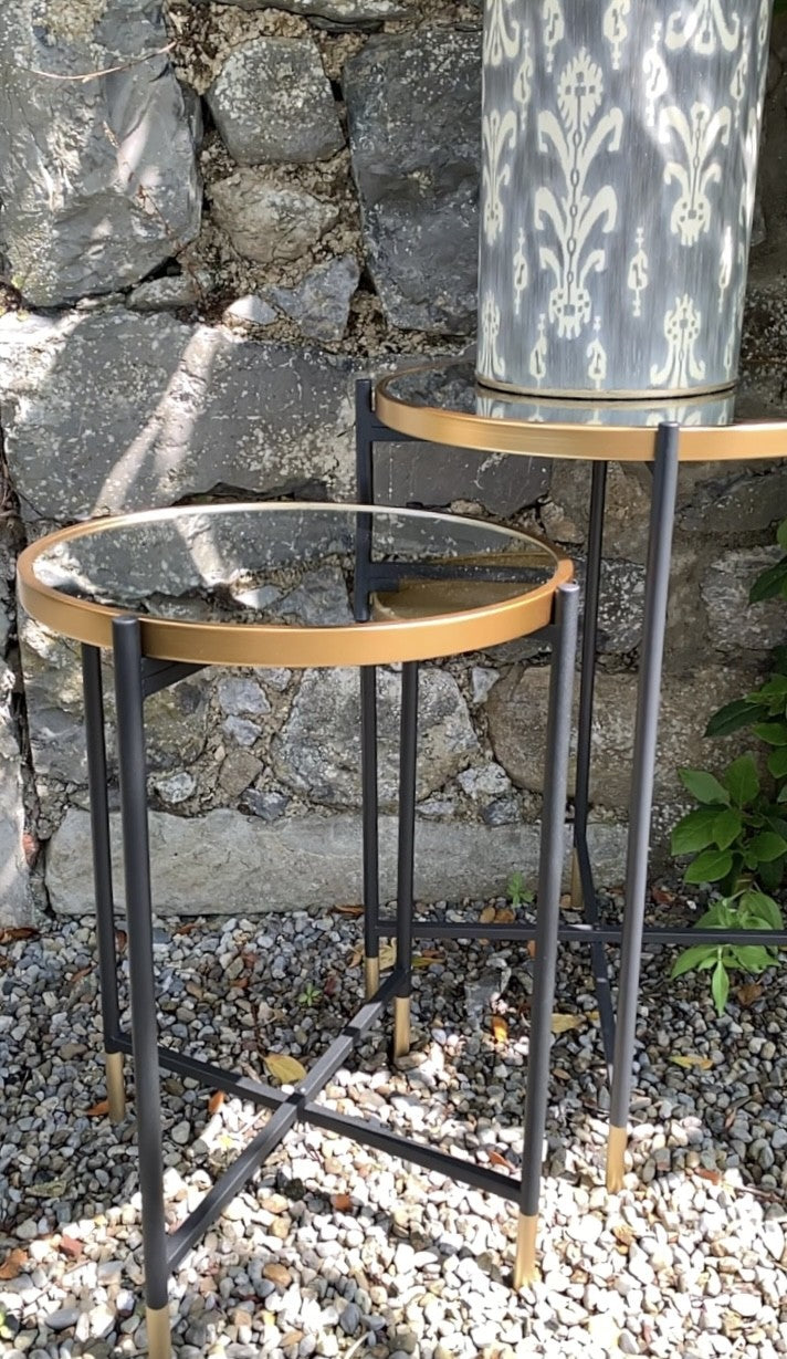 Finlay Medium Mirror Top Side Table