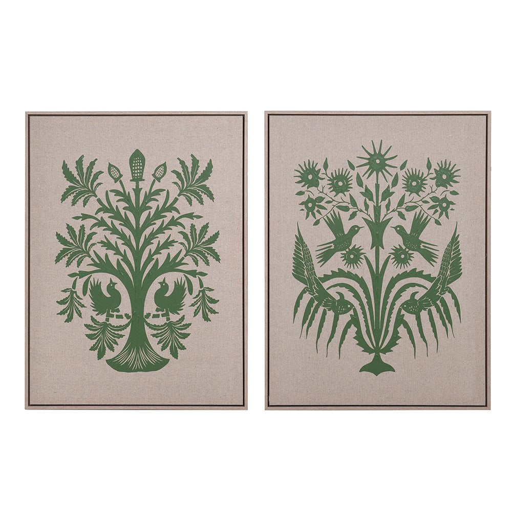 FRAMED CANVAS PICTURES S/2