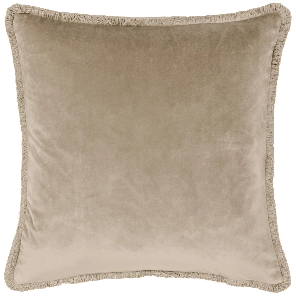 Freya Velvet Cushion Taupe 45x45cm
