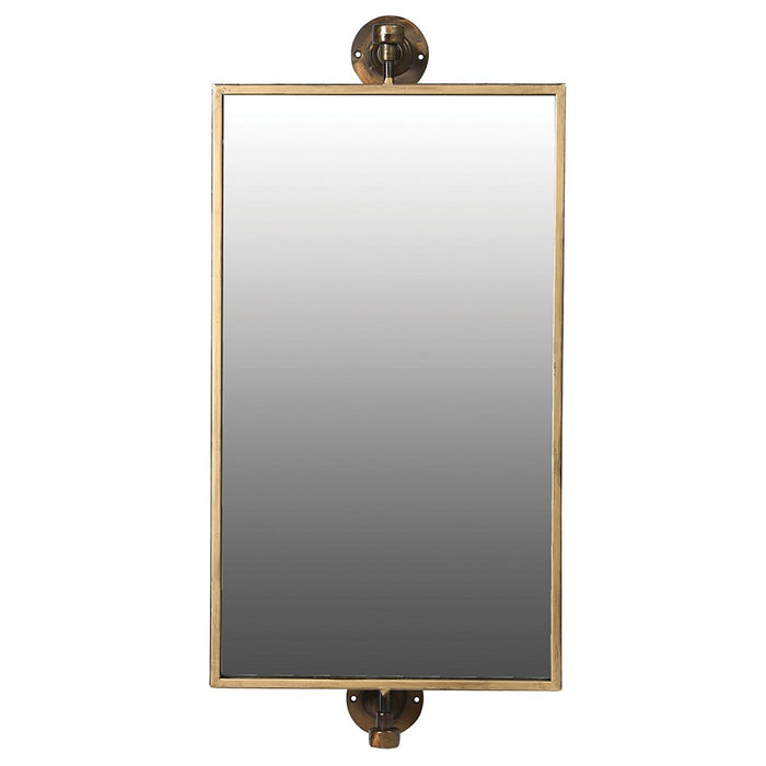 Golden Pivoting Wall Mirror