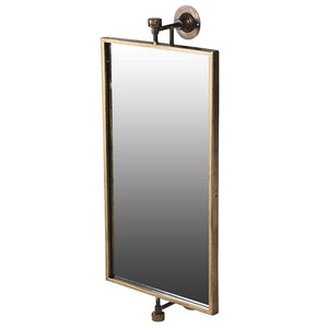 Golden Pivoting Wall Mirror