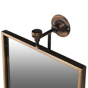 Golden Pivoting Wall Mirror