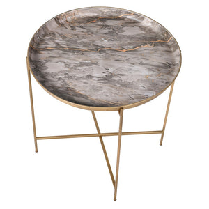 Marble Effect Tray Table