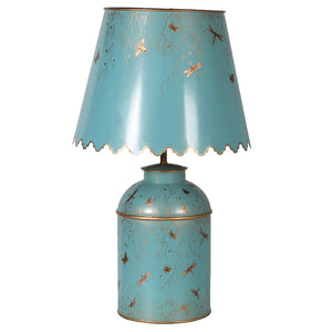 Pale Blue Forest Lamp