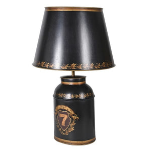 Black Tea Caddy Table Lamp