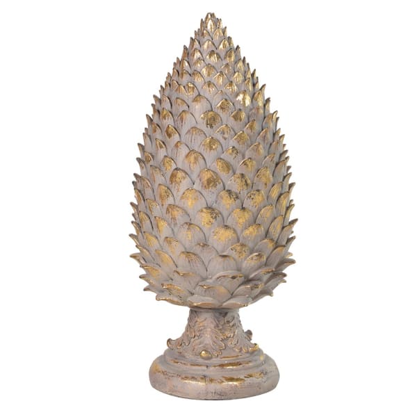 Gold Tipped Pine Cone Finial