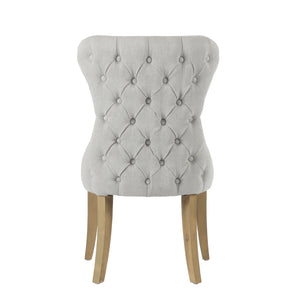 Guia Dining Button Back Grey Chair