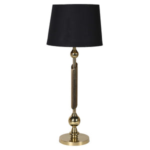 Antique Brass Column Table Lamp