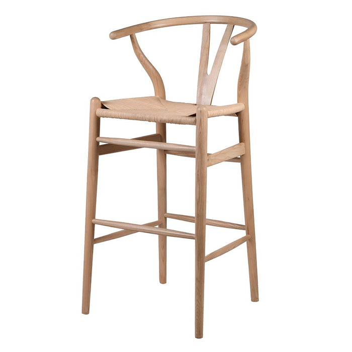 Natural Open Back Low Stool