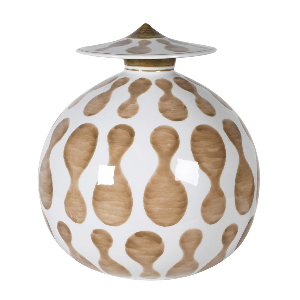 Hand Painted Jar with Lid