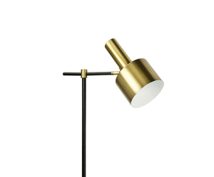 BRASS/BLACK FLOOR LAMP 37.5x23x150cm