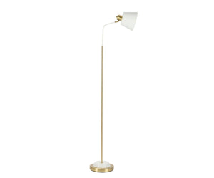 WHITE METAL FLOOR LAMP 46x25x158