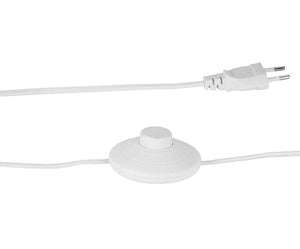 WHITE METAL FLOOR LAMP 46x25x158