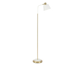 WHITE METAL FLOOR LAMP 46x25x158