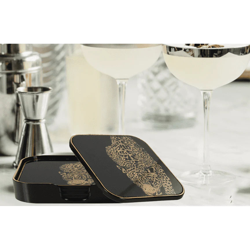 Leopard Coasters Set/5