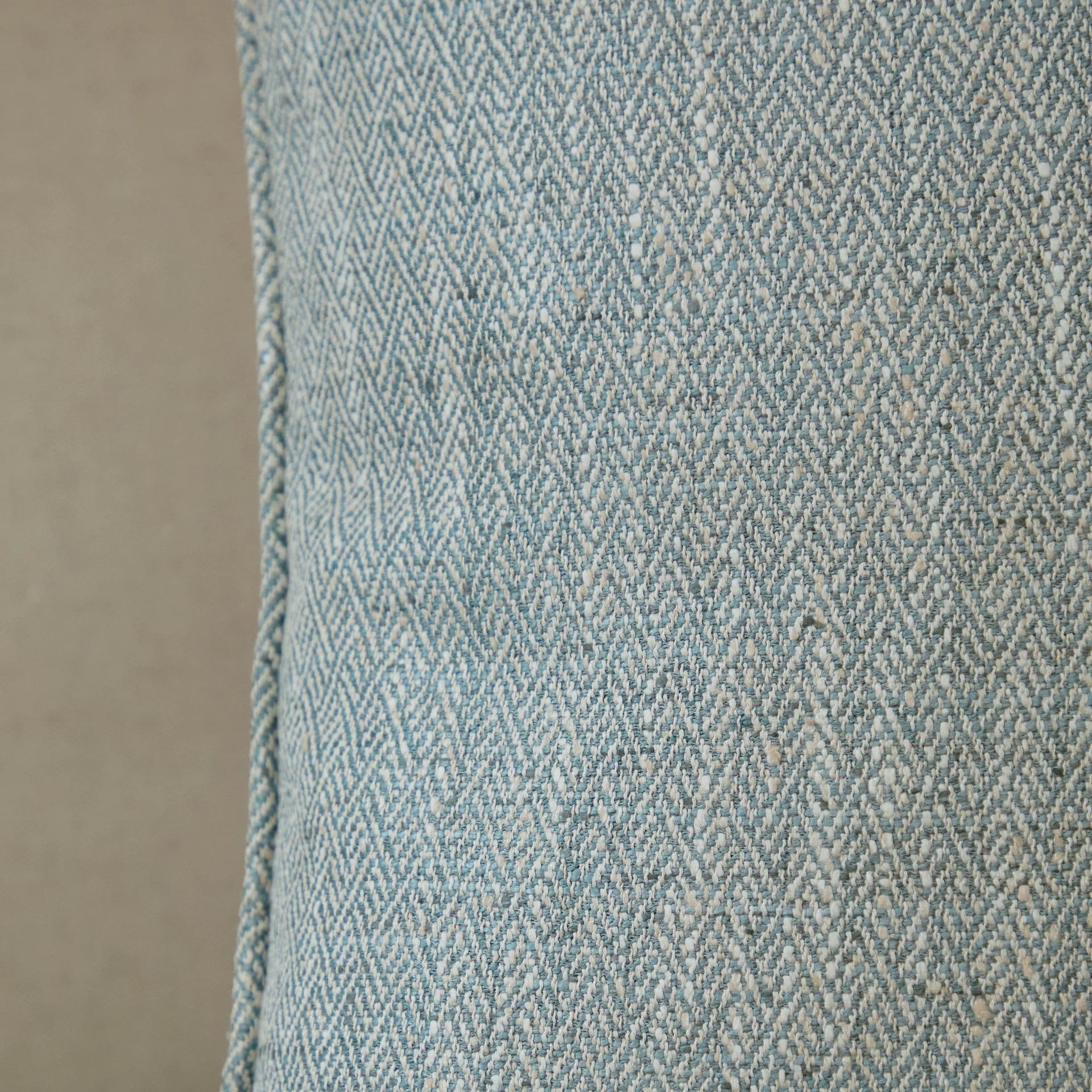 Jedburgh Textured Woven Square Cushion Teal 50x50