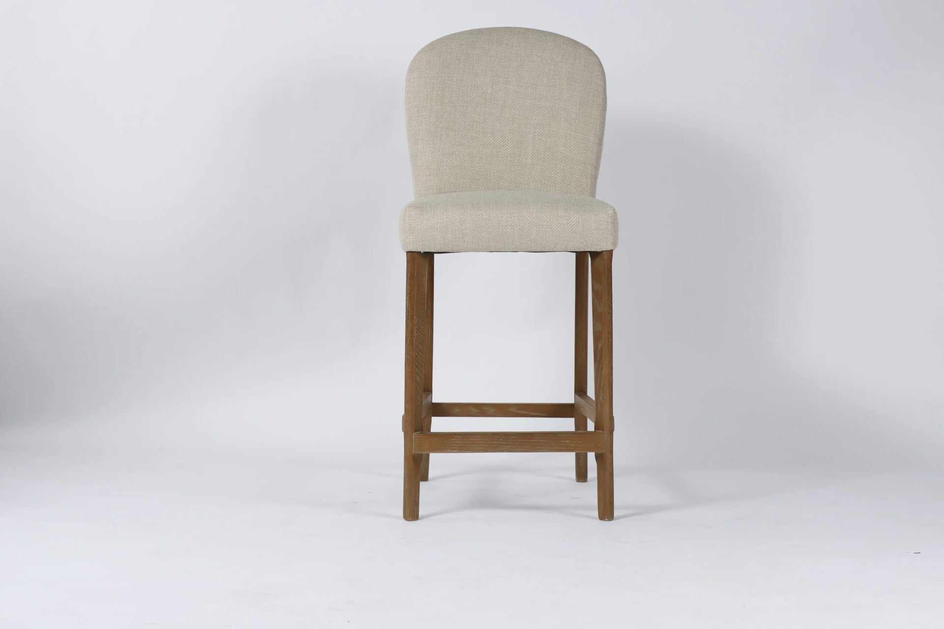 JEN Beige Fabric Counter Stool 67cm