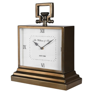 Brass Art Deco Mantel Clock