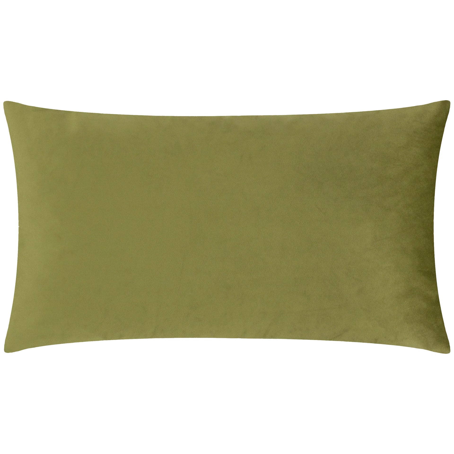 Kielder Forest Haldon Printed Velvet Cushion Khaki 30x50