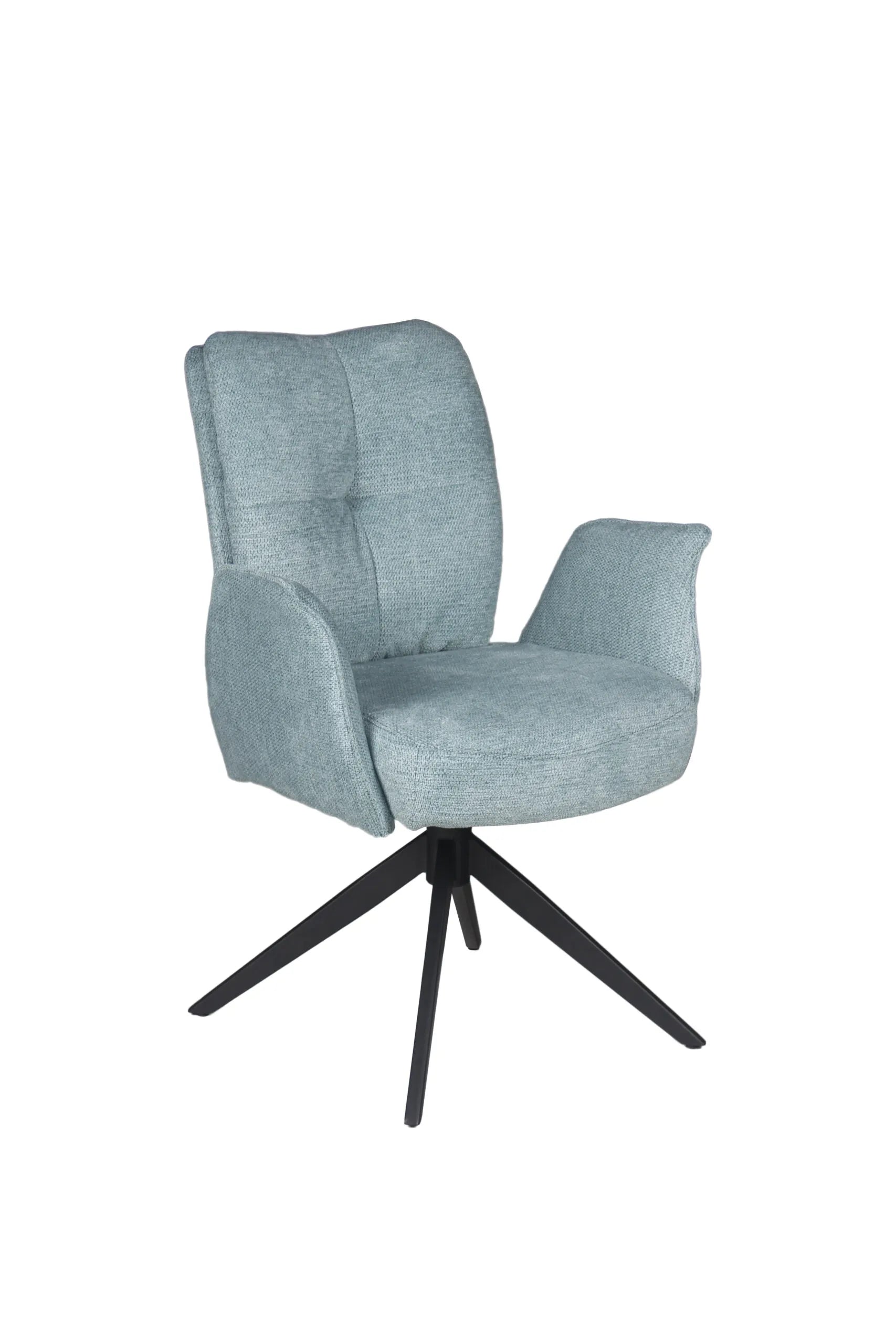 Lars Ocean Blue Swivel Chair