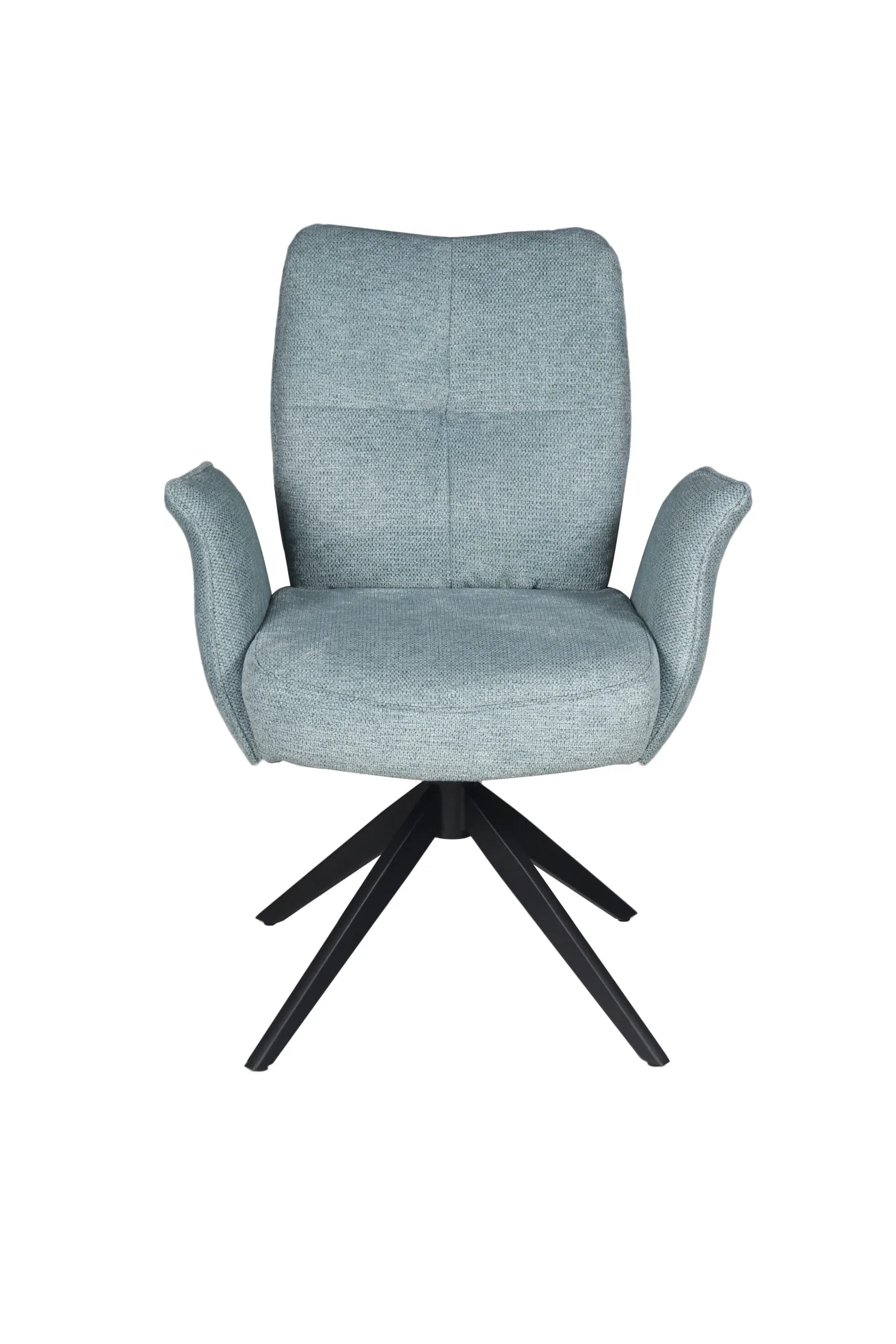 Lars Ocean Blue Swivel Chair