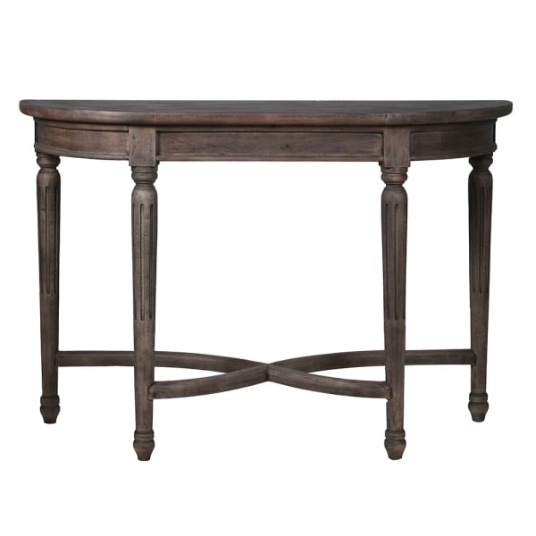 Lian Parquet Console Table in Grey