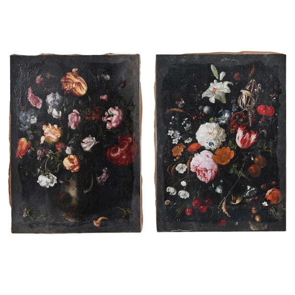 Liliana Floral Canvas Picture Set of 2