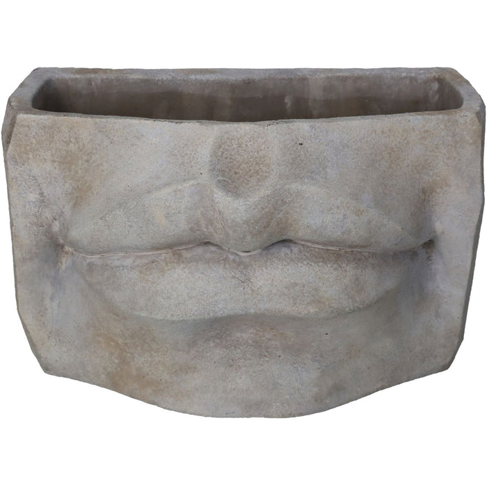Concrete Ivory Lip Vase