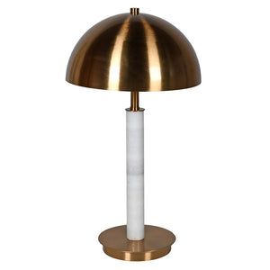 White Domed Table Lamp