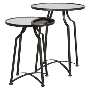 Roma Mirror Top Tables S/2