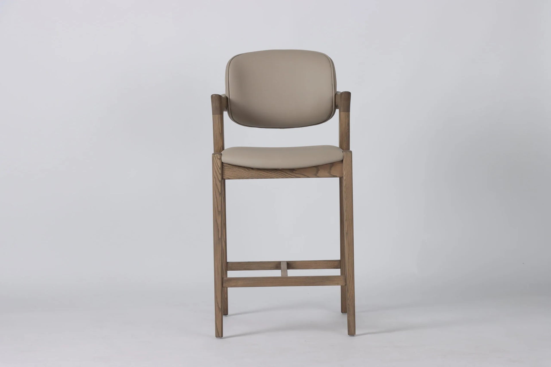 MILA BEIGE PU STOOL LEG LOBA