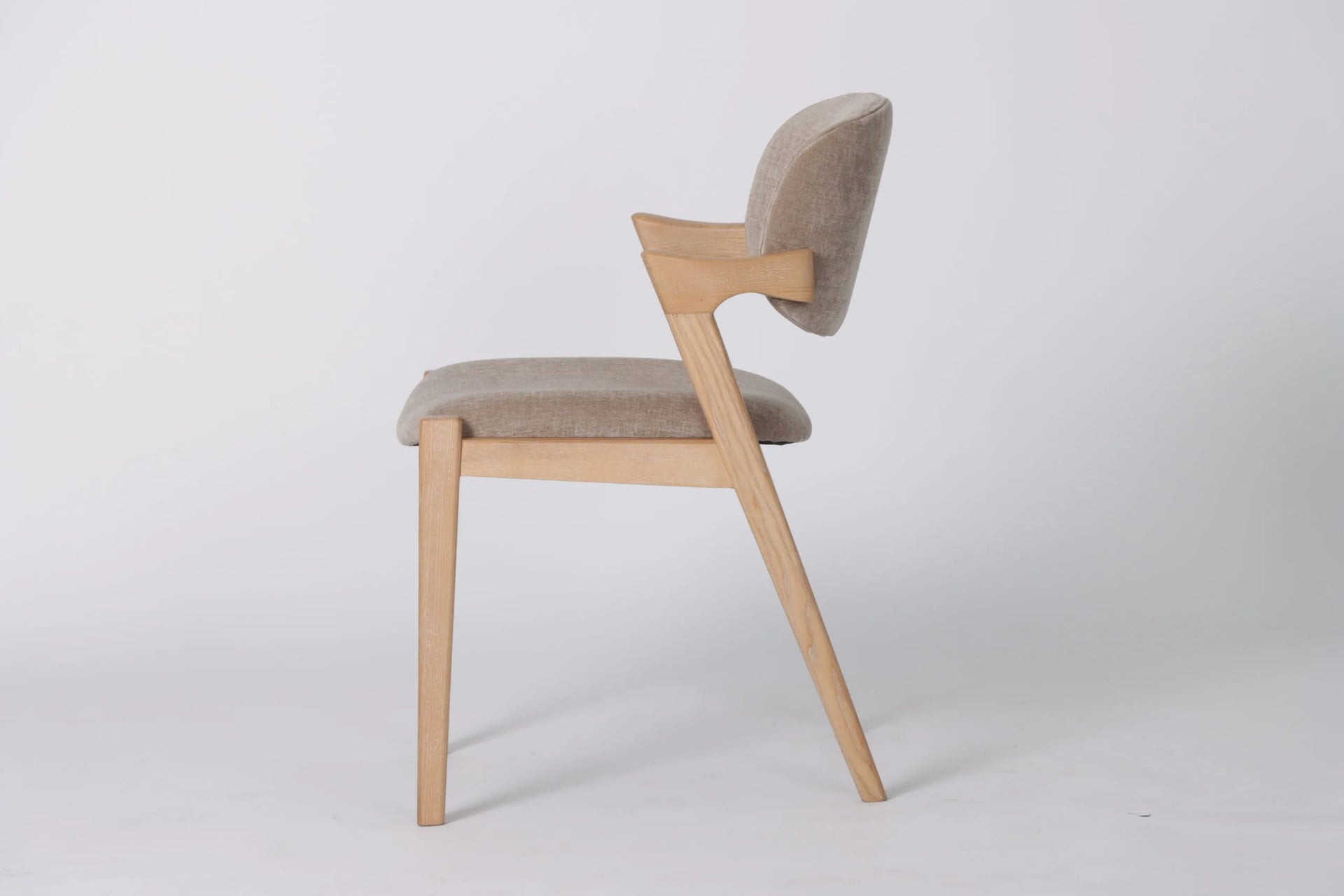 MILA MINK EASY CLEAN FABRIC DINING CHAIR