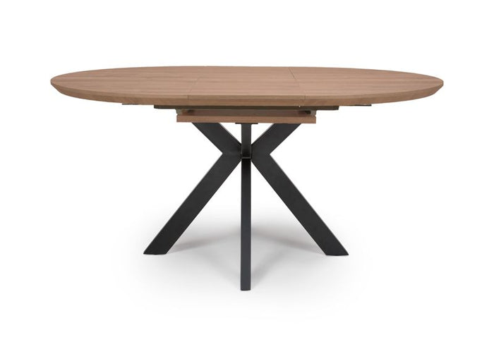 Mandy Extending Round Table 1200-1600mm Light Walnut