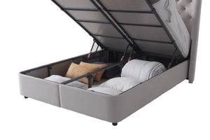 Marilyn Bed 5' Storage Bed Champagne