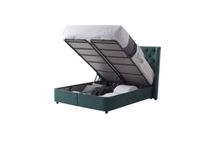 Marilyn Bed 5' Storage Bed Green