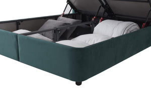 Marilyn Bed 5' Storage Bed Green